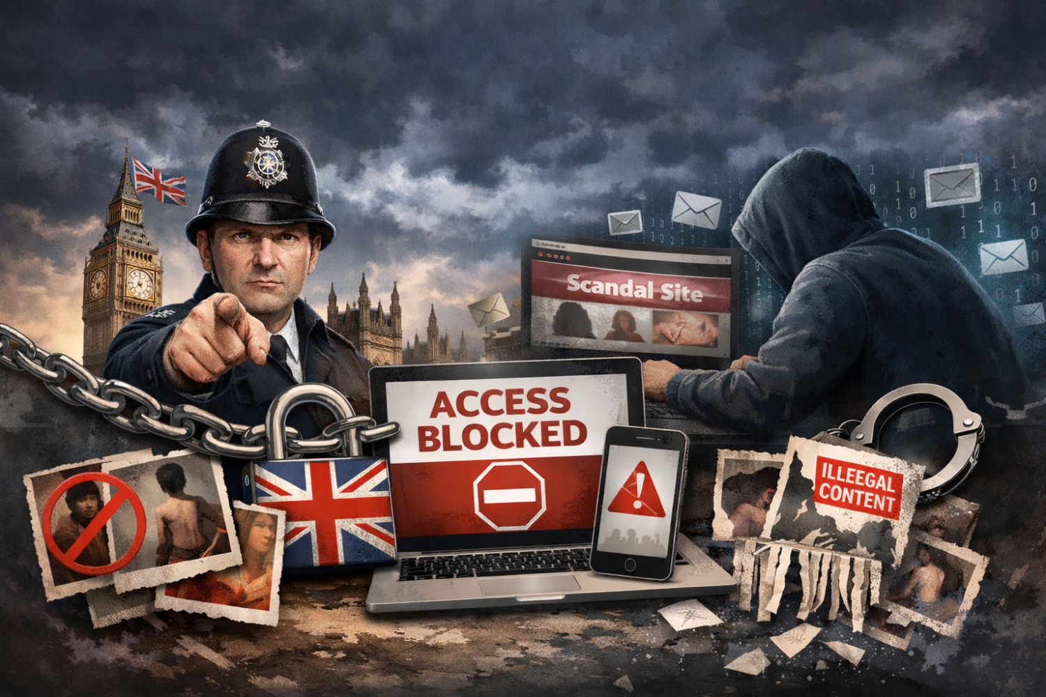 Storbritannia truer med blokkering av nettselskaper som ikke fjerner ulovlige bilder