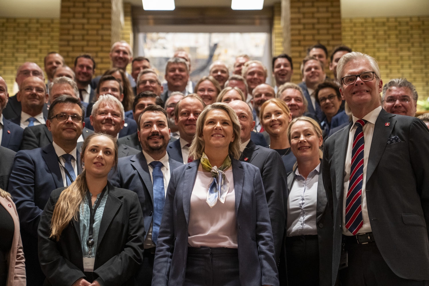 Fremskrittspartiets nye stortingsgruppe teller 47 medlemmer. Onsdag stilte de opp på gruppebilde sammen på Stortinget.